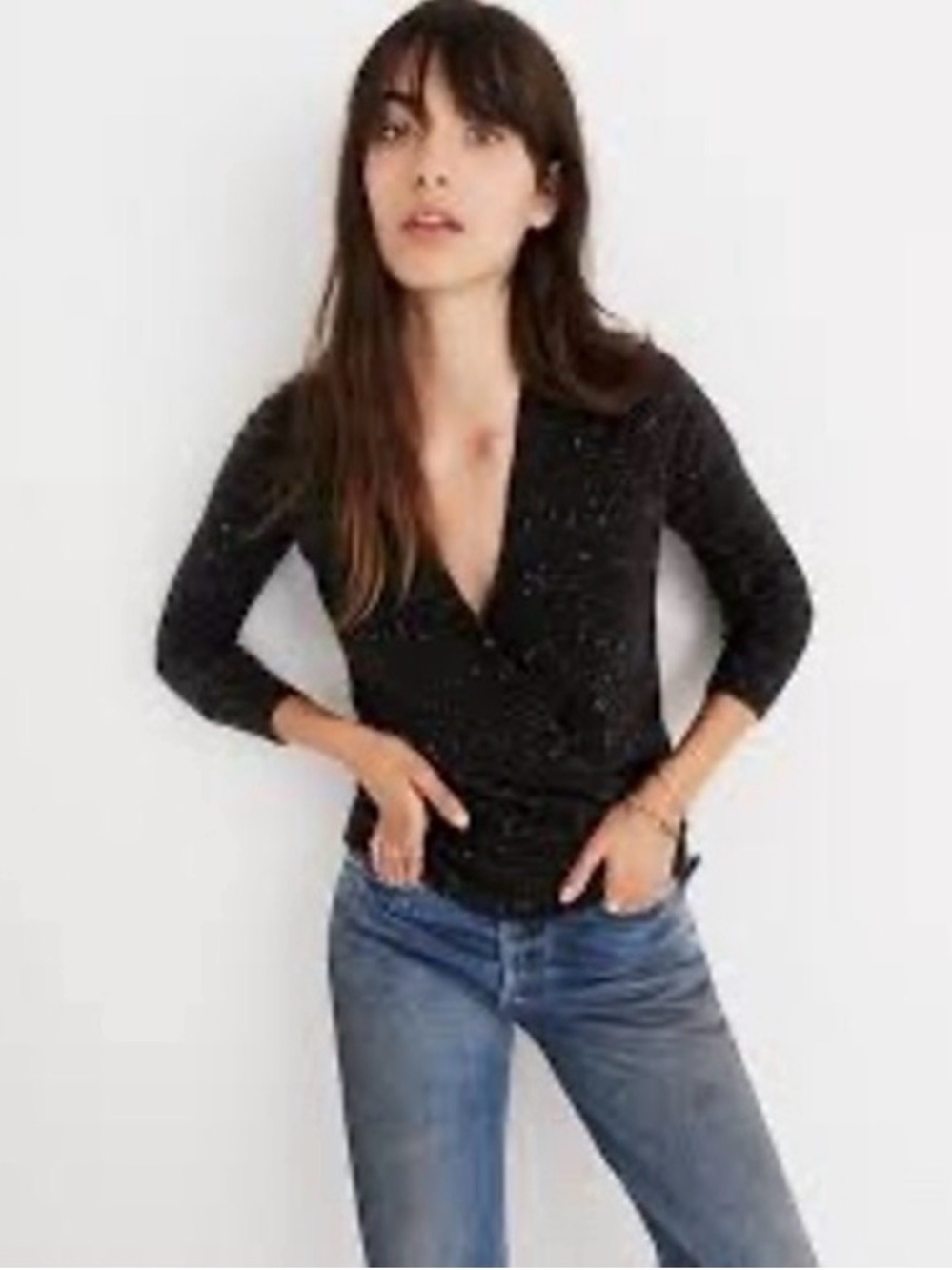 Madewell Donegal Wrap Sweater Small